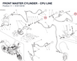 FRONT MASTER CYLINDER - CPU LINE 61811001B diagram position