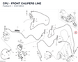 CPU - FRONT CALIPERS LINE 61811091A diagram position
