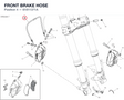 FRONT BRAKE HOSE 61811371A diagram position