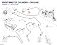 FRONT MASTER CYLINDER - CPU LINE 61811731A diagram position