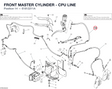 FRONT MASTER CYLINDER - CPU LINE 61812211A diagram position