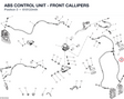 ABS CONTROL UNIT - FRONT CALLIPERS 61812344A diagram position