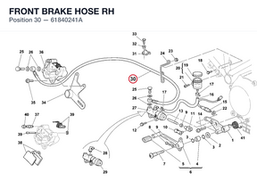 FRONT BRAKE HOSE RH