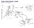 HOSE, FRONT BRAKE, LOWER