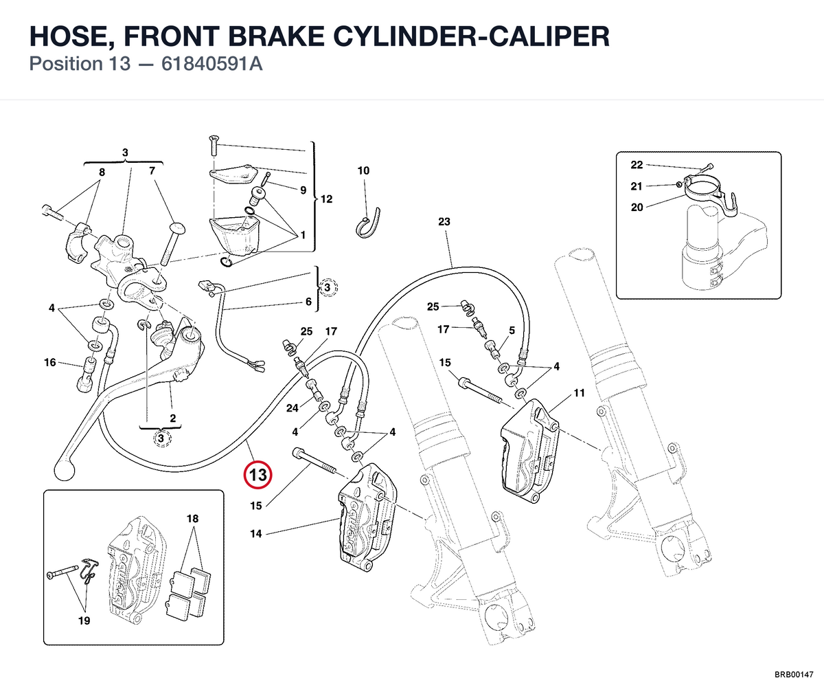 HOSE, FRONT BRAKE CYLINDER-CALIPER