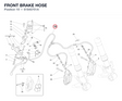 FRONT BRAKE HOSE 61840701A diagram position