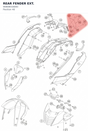 Diagram preview: REAR FENDER EXT. (90808016000)