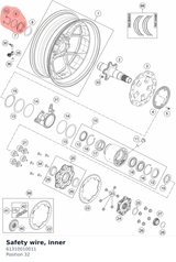 Diagram preview: Safety wire, inner (61310010011)