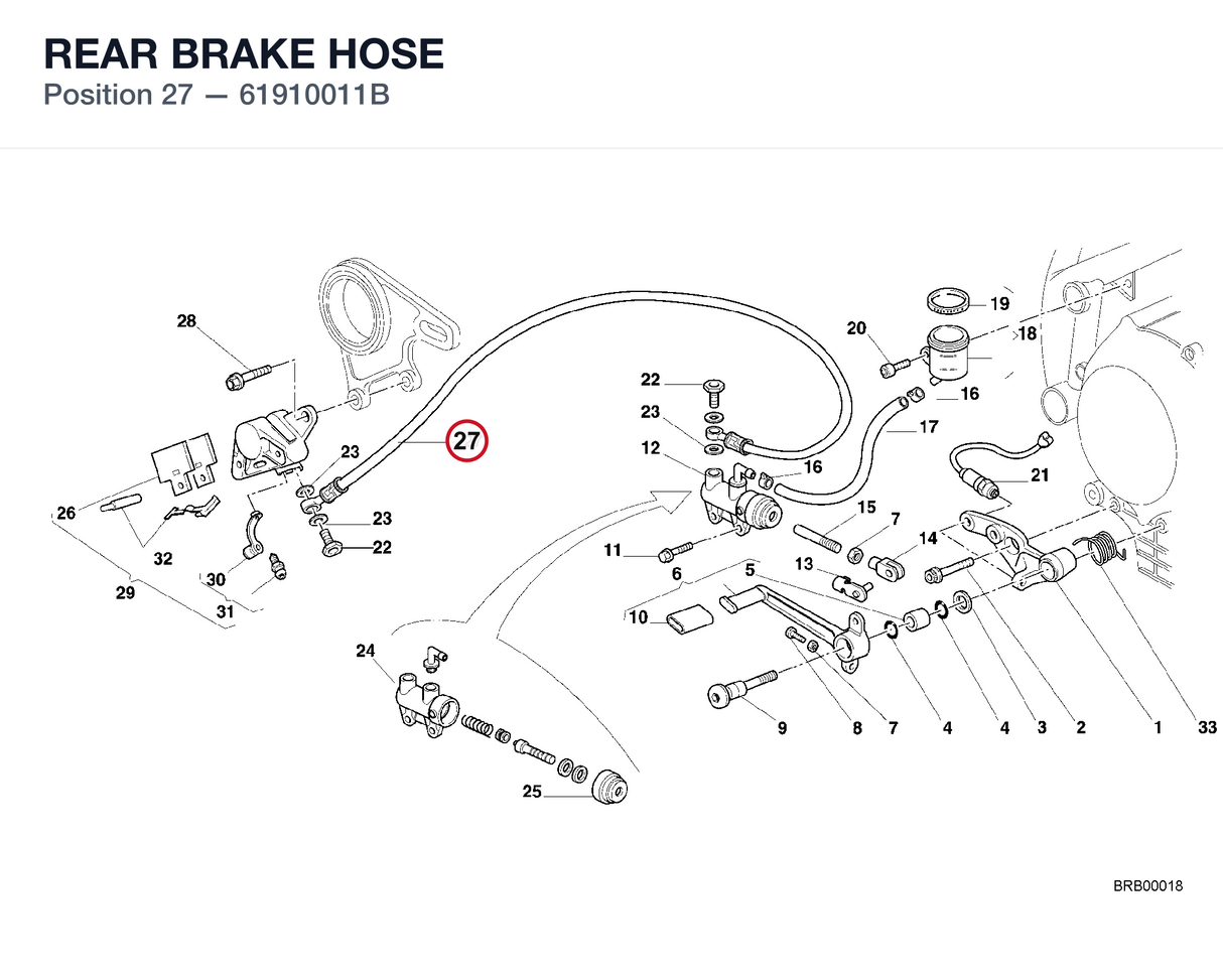 REAR BRAKE HOSE