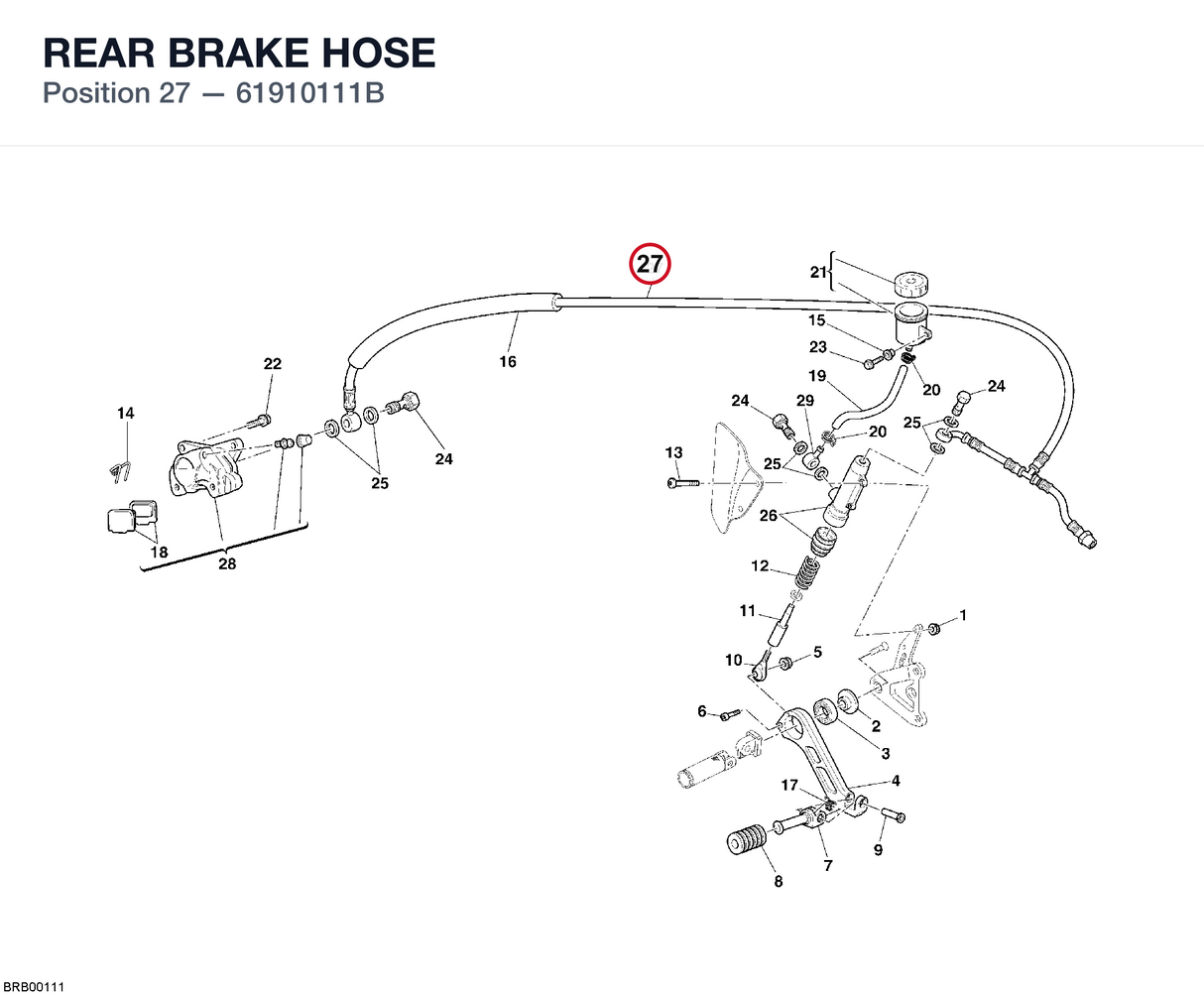 REAR BRAKE HOSE