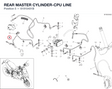 REAR MASTER CYLINDER-CPU LINE 61910401B diagram position
