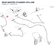 REAR MASTER CYLINDER-CPU LINE 61911011A diagram position