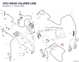 CPU-REAR CALIPER LINE 61911183A diagram position