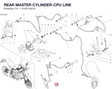 REAR MASTER CYLINDER-CPU LINE 61911491A diagram position