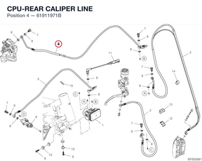CPU-REAR CALIPER LINE 61911971B diagram position