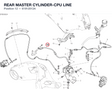 REAR MASTER CYLINDER-CPU LINE 61912012A diagram position