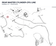 REAR MASTER CYLINDER-CPU LINE 61912191A diagram position