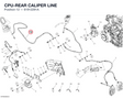 CPU-REAR CALIPER LINE 61912291A diagram position