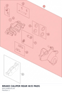 Diagram preview: BRAKE CALIPER REAR W/O PADS (6031308010130)