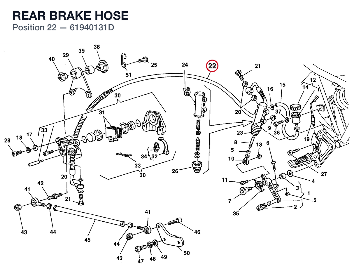REAR BRAKE HOSE