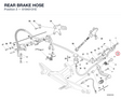 REAR BRAKE HOSE 61940131E diagram position