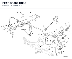 REAR BRAKE HOSE 61940131E diagram position