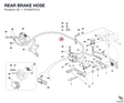 REAR BRAKE HOSE 61940151A diagram position