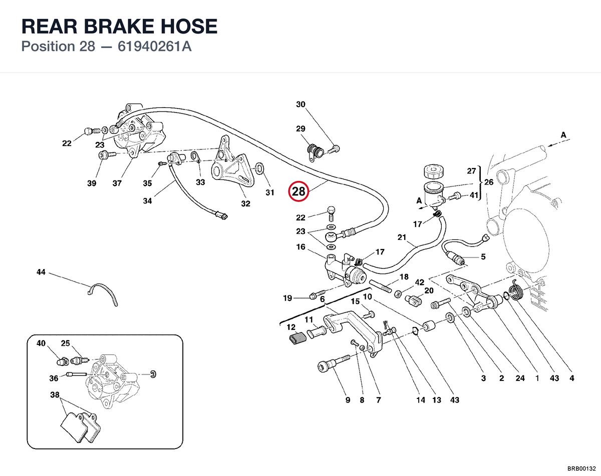 REAR BRAKE HOSE