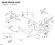 REAR BRAKE HOSE 61940301A diagram position
