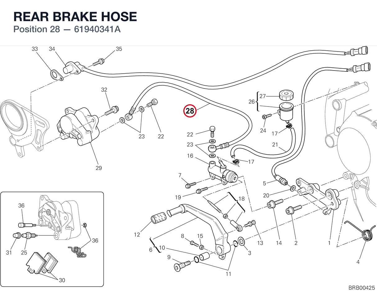 REAR BRAKE HOSE