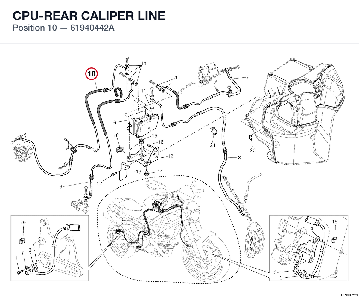 CPU-REAR CALIPER LINE 61940442A diagram position