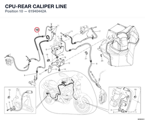 CPU-REAR CALIPER LINE 61940442A diagram position
