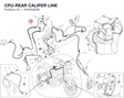 CPU-REAR CALIPER LINE 61940462B diagram position