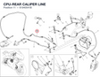 CPU-REAR CALIPER LINE 61940541B diagram position