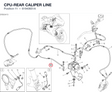 CPU-REAR CALIPER LINE 61940651A diagram position