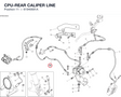 CPU-REAR CALIPER LINE 61940681A diagram position