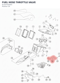 Diagram preview: FUEL HOSE THROTTLE VALVE (61307016050)