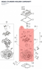 Diagram preview: HEAD CYLINDER-HOLDER CAMSHAFT (93736020033)