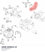 Diagram preview: GRAB HANDLE LH (94512908000C1)