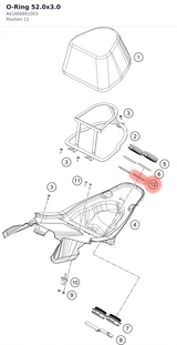 Diagram preview: O-Ring 52.0x3.0 (A61806861003)