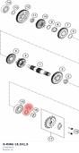 Diagram preview: O-RING 19,5X1,5 (J770019515)