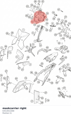 Diagram preview: maskcarrier right (63514011000)