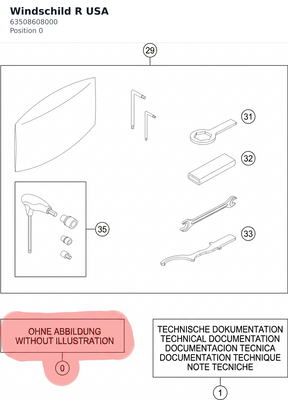 Diagram preview: Windschild R USA (63508608000)