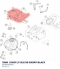 Diagram preview: TANK COVER JY181350 EBONY BLACK (94508049000C1)