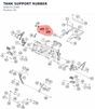 Diagram preview: TANK SUPPORT RUBBER (95807012000)