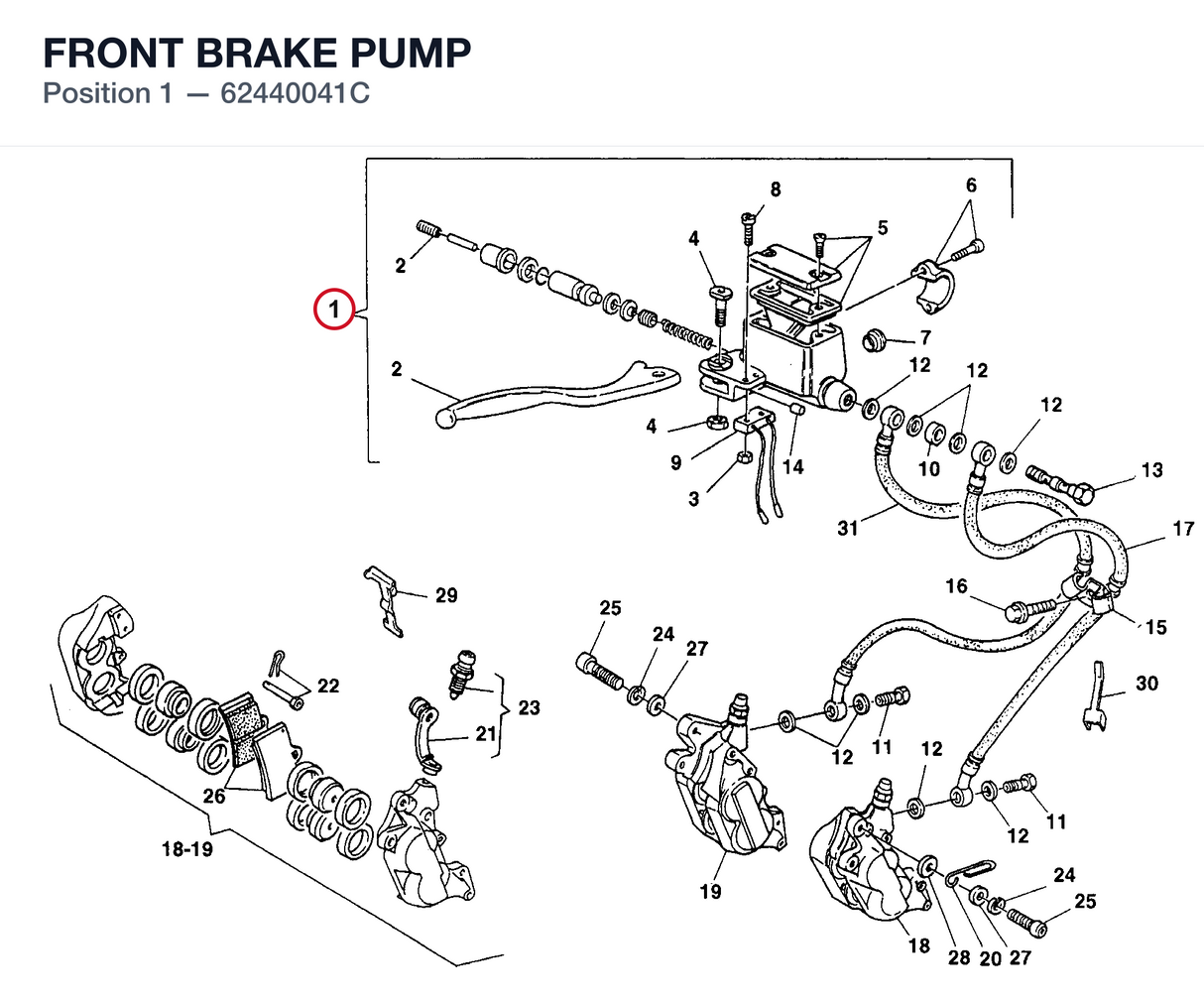 FRONT BRAKE PUMP