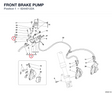 FRONT BRAKE PUMP 62440122A diagram position