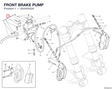FRONT BRAKE PUMP 62440542A diagram position