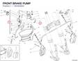 FRONT BRAKE PUMP 62440563A diagram position