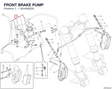FRONT BRAKE PUMP 62440622A diagram position
